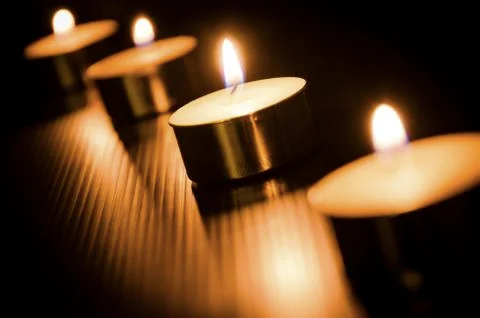 Burning candle Stock Photos