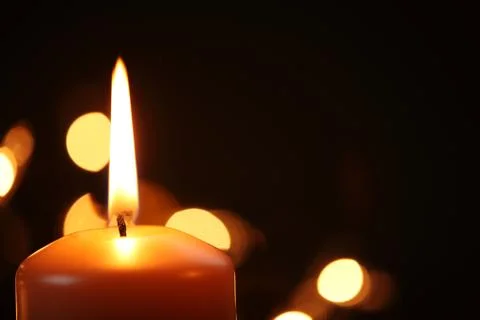 Burning candle Stock Photos