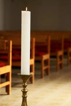 Burning candle Stock Photos