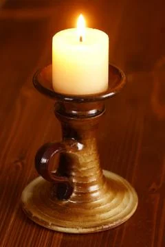 Burning candle Stock Photos