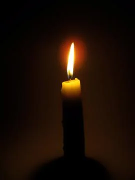 Burning candle Stock Photos