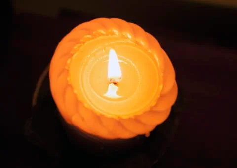 Burning candle Stock Photos