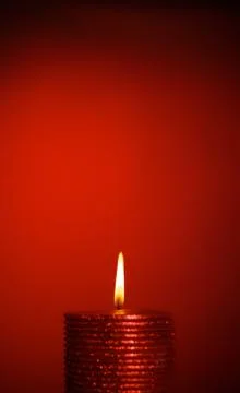 Burning candle Stock Photos