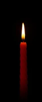 Burning candle Stock Photos