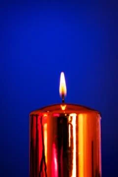 Burning candle Stock Photos