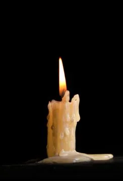 Burning candle Foto stock