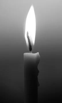 Burning candle Foto stock