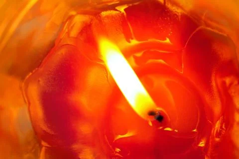 Burning candle Stock Photos