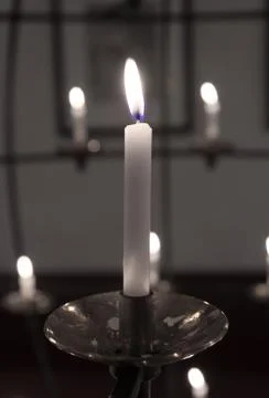 Burning candle Stock Photos