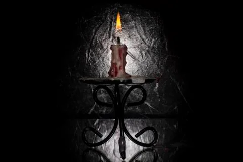 Burning candle Stock Photos