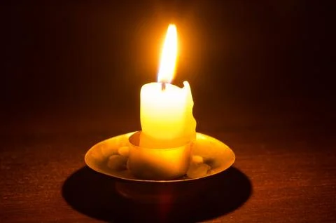 Burning candle Stock Photos