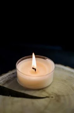 Burning candle Stock Photos