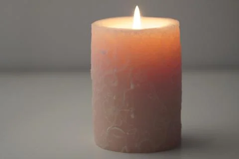 Burning candle Foto stock