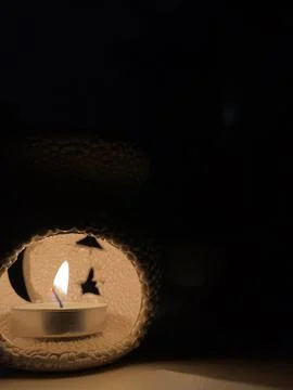 Burning candle Stock Photos