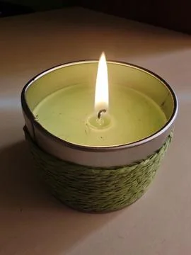 Burning candle Stock Photos