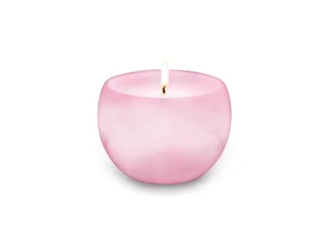 Burning candle side Stock Photos