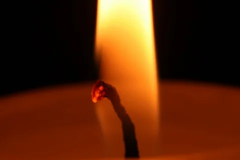 Burning candle. Timelapse Stock Footage 109237892