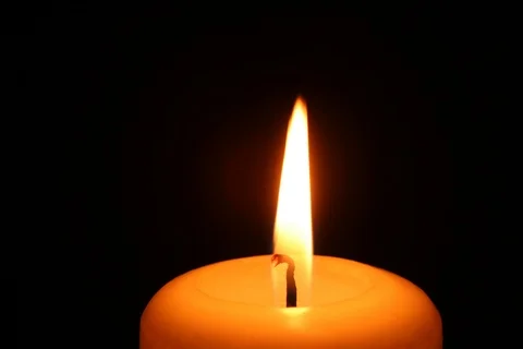 Burning candle. Timelapse Stock Footage 109237932