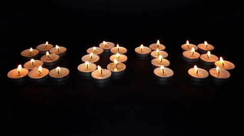 Burning Candles 2015. 4K Video stock 45766111