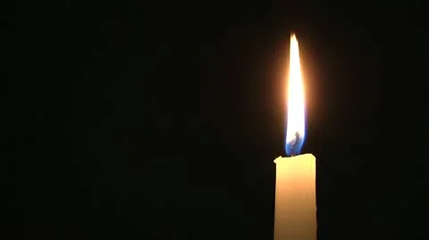 Burning candles on black background Stock-Footage 11149350