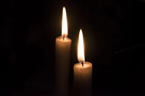Burning candles Flame Stock Photos