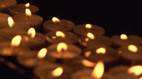 Burning Candles Stock Footage 37849174