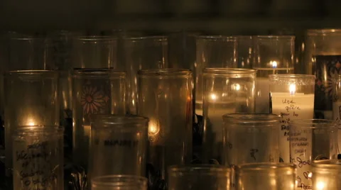 Burning Candles Stock Footage 41757620