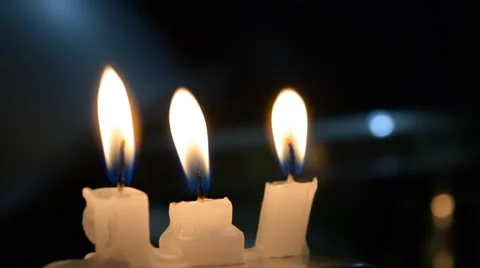 Burning Candles Video stock 54941387