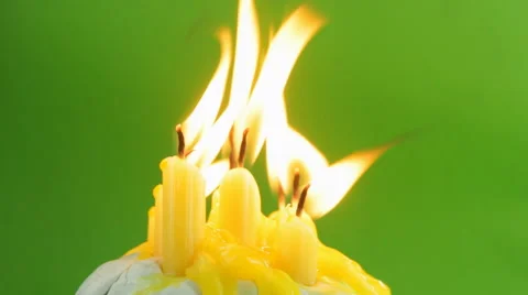 Burning candles Stock Footage 60637786
