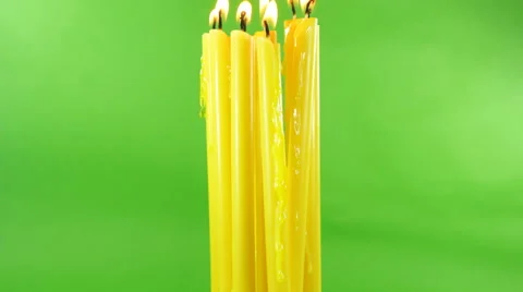 Burning candles Stock Footage 60638032