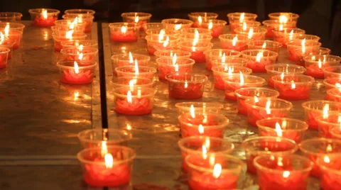 Burning candles Video stock 60727493