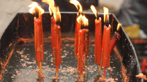 Burning candles Video stock 60747530