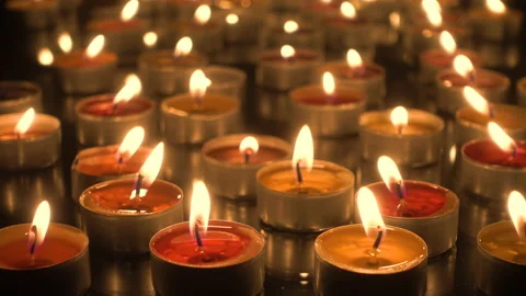 Burning candles Stock Footage 86949508