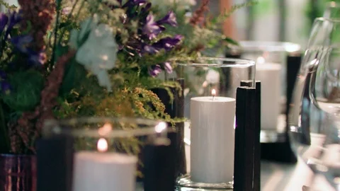 Burning candles Stock Footage 89968234