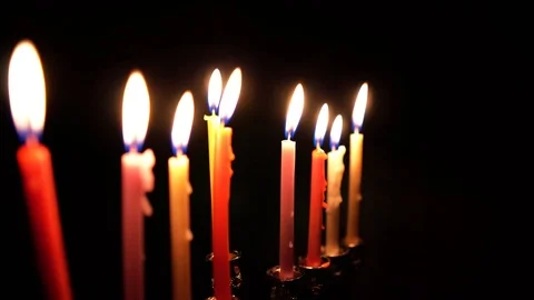 Burning candles Stock Footage 99044014