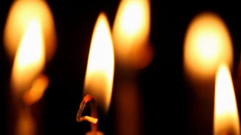 Burning candles Stock Footage 111866654