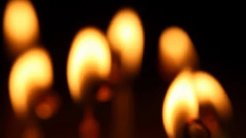 Burning candles Stock Footage 111867139
