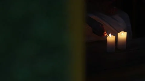Burning candles. Видео 149097893