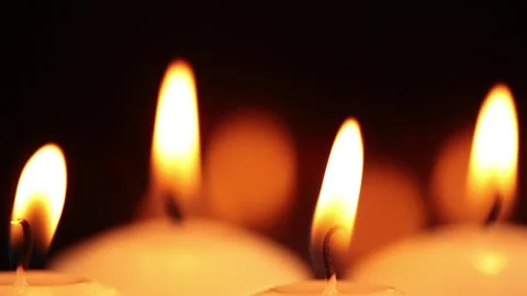 Burning candles Stock Footage 252879720