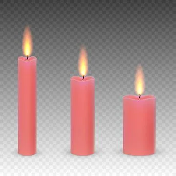 Burning candles isolated イラスト素材