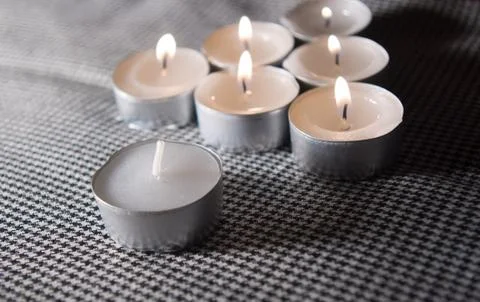 Burning candles Foto stock
