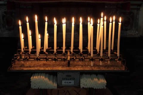 Burning candles Stock Photos