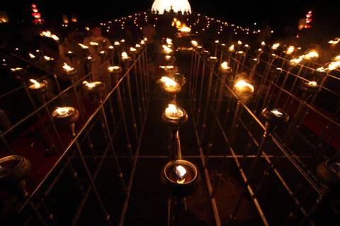 Burning candles Stock Photos