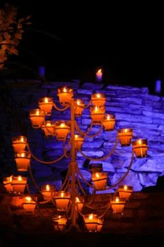 Burning candles Stock Photos