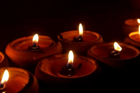 Burning candles Stock Photos