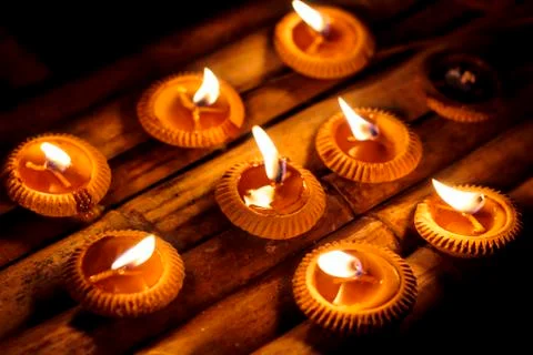 Burning candles Stock Photos