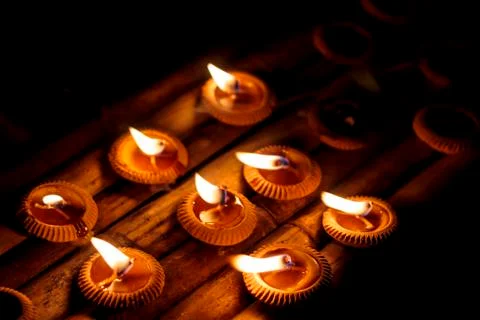 Burning candles Stock Photos