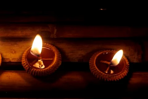 Burning candles Stock Photos