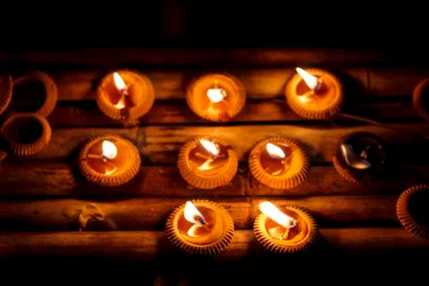 Burning candles Stock Photos