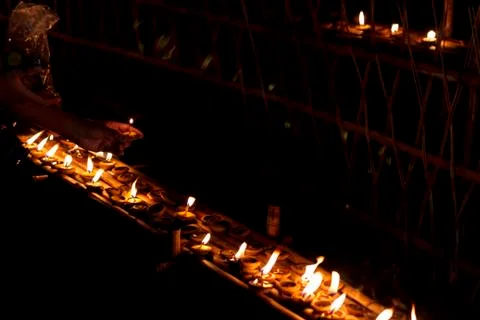 Burning candles Stock Photos